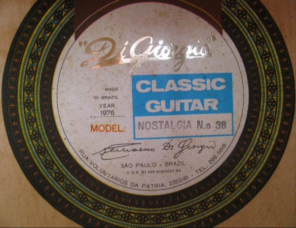 Di Giorgio Nostaliga 38 1976 Label